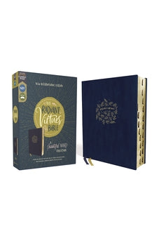 Image of NIV, Radiant Virtues Bible: A Beautiful Word Collection, Leathersoft, Navy, Red Letter, Thumb Indexed, Comfort Print: Explore the virtues of faith, hope, and love