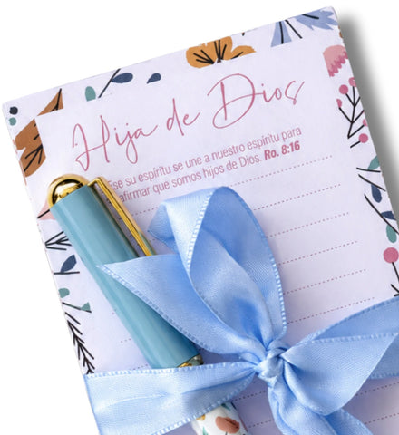 Image of Notepad y Bolígrafo Hija de Dios