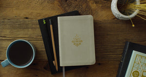 ESV LARGE PRINT COMPACT BIBLE (TRUTONE, STONE, BRANCH DESIGN)