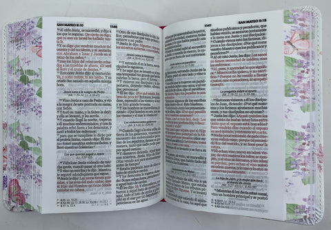 Image of BIBLIA RVR 1960 BOLSILLO TURQUESA FUCSIA SIMIL PIEL
