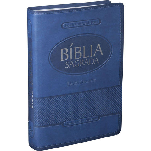 Image of BIBLIA EM PORTUGUES RA065TILG TAPA IMITACION CUERO AZUL INDICE DIGITAL