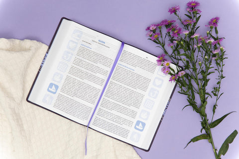 Image of Biblia RVR 1960 del Pescador Mujer Virtuosa Floral Símil piel