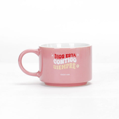 Image of Pack Taza 12 OZ + Llavero de Caucho Colección Primor Dios está Contigo Siempre