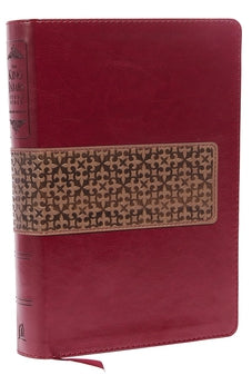 Image of KJV Study Bible, Large Print, Leathersoft, Maroon/Brown, Red Letter: Second Edition (Signature)