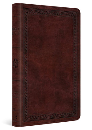 ESV PREMIUM GIFT BIBLE (TRUTONE MAHOGANY, BORDER DESIGN)