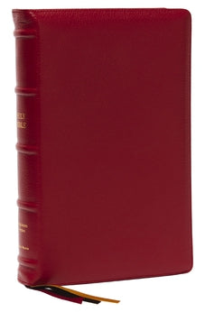 KJV, Personal Size Large Print Single-Column Reference Bible, Premium Goatskin Leather, Red, Premier Collection, Red Letter, Comfort Print: Holy Bible, King James Version