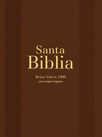Image of Biblia RVR 1960 Letra Súper Gigante Símil Piel Marrón
