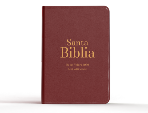 Image of BIBLIA RVR 1960 LETRA SUPER GIGANTE SIMIL PIEL BORGONA