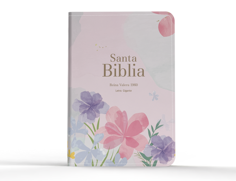 Image of BIBLIA RVR 1960 LETRA GIGANTE 14 PUNTOS SIMIL PIEL VIOLETA CLARO