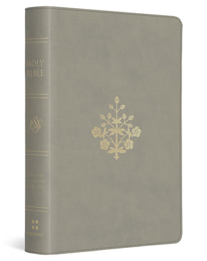 ESV LARGE PRINT COMPACT BIBLE (TRUTONE, STONE, BRANCH DESIGN)
