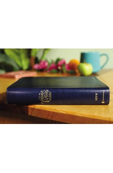 Image of NIV, Radiant Virtues Bible: A Beautiful Word Collection, Leathersoft, Navy, Red Letter, Thumb Indexed, Comfort Print: Explore the virtues of faith, hope, and love