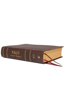 NKJV Study Bible, Premium Calfskin Leather, Brown, Full-Color, Thumb Indexed, Comfort Print: The Complete Resource for Studying God’s Word