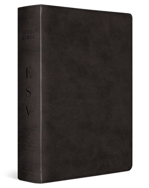 ESV STUDY BIBLE, LARGE PRINT (TRUTONE, BLACK)