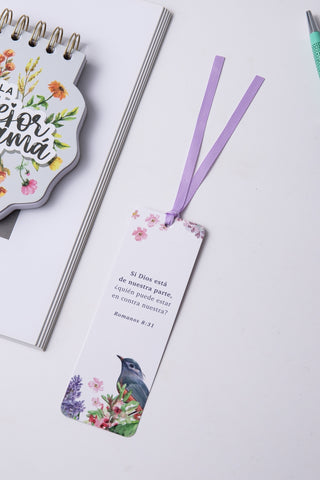 Image of Marcador de Libro con Ribbon Si Dios está de Nuestra Parte