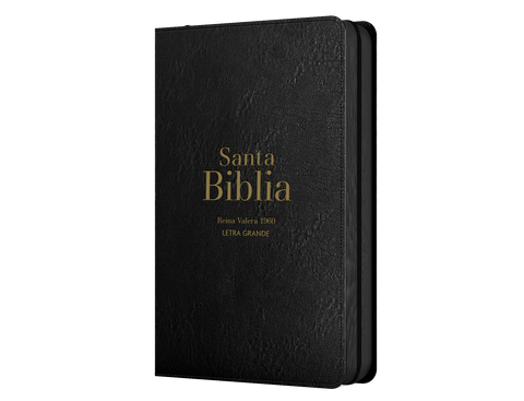 Image of BIBLIA RVR 1960 LETRA GRANDE TAMANO MANUAL SIMIL PIEL NEGRO CON CIERRE E INDICE