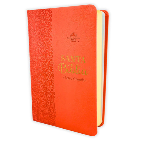 Image of BIBLIA RVR 1960 TAMANO MANUAL LETRA GRANDE 12 PT SIMIL PIEL LILA MORADO CON CIERRE BITONO