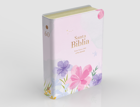 Image of Biblia RVR 1960 Compacta Letra Grande 11 puntos Símil Piel Violeta Claro