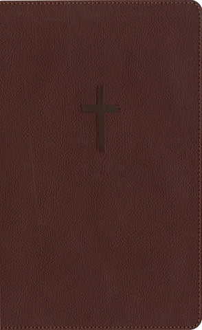 Image of Biblia NTV Referencia Central Letra Grande con Filament Símil Piel Café Letra Roja