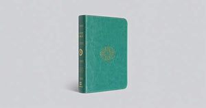 ESV LARGE PRINT COMPACT BIBLE (TRUTONE TEAL, BOUQUET DESIGN)