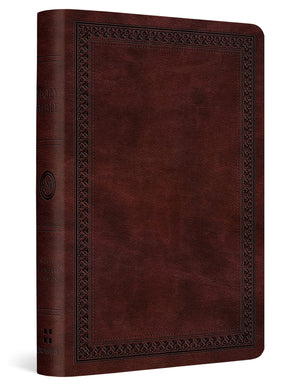 ESV VALUE COMPACT BIBLE (TRUTONE, MAHOGANY, BORDER DESIGN)