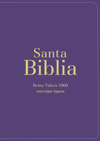 Image of BIBLIA RVR 1960 LETRA SUPER GIGANTE SIMIL PIEL PURPURA