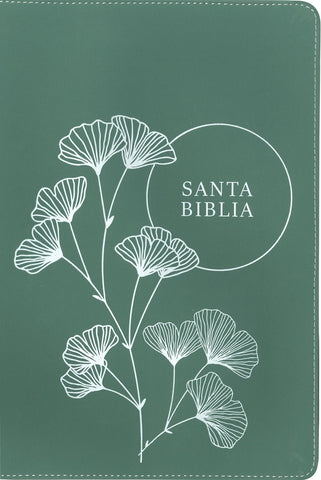 Image of Biblia NTV Referencia Central Letra Grande con Filament Símil Piel Cierre Design 4 TBD Verde Índice Letra Roja