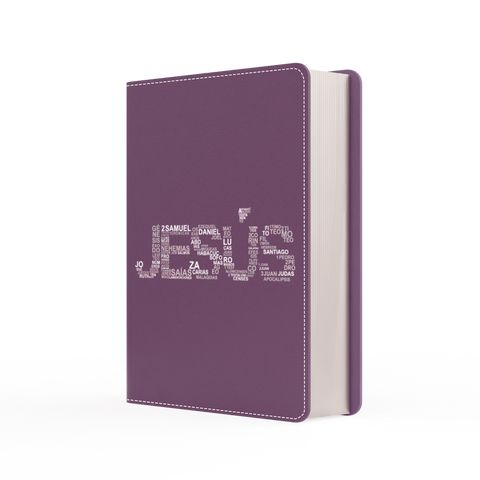 Image of BIBLIA RVR 1960 BOLSILLO SIMIL PIEL JESUS MORADO