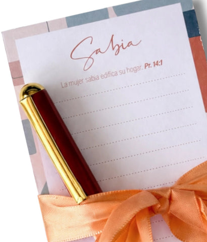 Image of Notepad y Bolígrafo Sabia