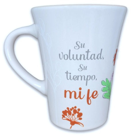 Image of Taza Mensajes de Bendicion su Voluntad su Tiempo mi Fe