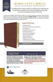 Image of Biblia RVR 1960 Serie 50 Letra Grande Tamaño Manual Piel Café