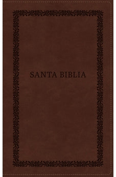 Image of Biblia RVR 1960 Ultrafina Letra Grande Símil Piel Café con Cierre