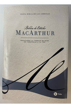 Biblia NBLA de Estudio MacArthur Tapa Dura Azul Interior a dos Colores