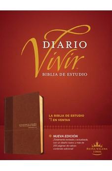 Biblia RVR 1960 de Estudio Diario Vivir Café Café Claro Sentipiel