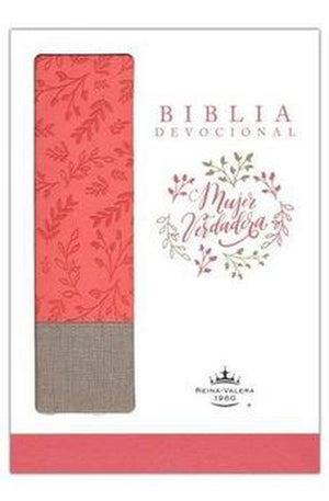 Biblia RVR 1960 Devocional Mujer Verdadera DuoTono Coral