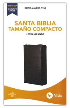 Biblia RVR 1960 Compacta Negro Índice Cierre
