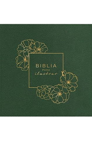 Image of Biblia RVR 1960 para Ilustrar Verde Símil Piel