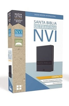 Biblia NVI Ultrafina Compacta Piel Aqua Cierre