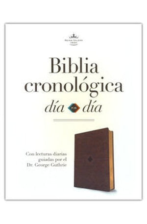 Biblia RVR 1960 Cronologica Día por Día Marron Símil Piel