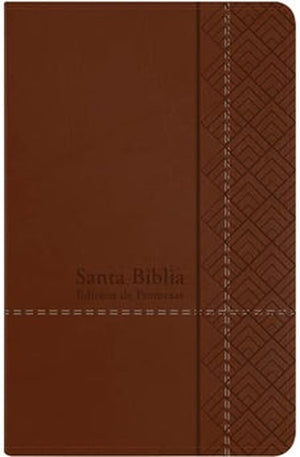 Biblia RVR 1960 Promesas Letra Grande Tamaño Manual Café