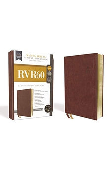 Biblia RVR 1960 Serie 50 Letra Grande Tamaño Manual Piel Café